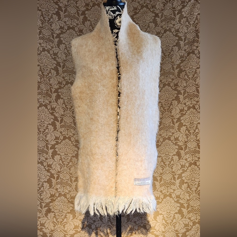 Windermere Alpaca Cream Color Scarf
